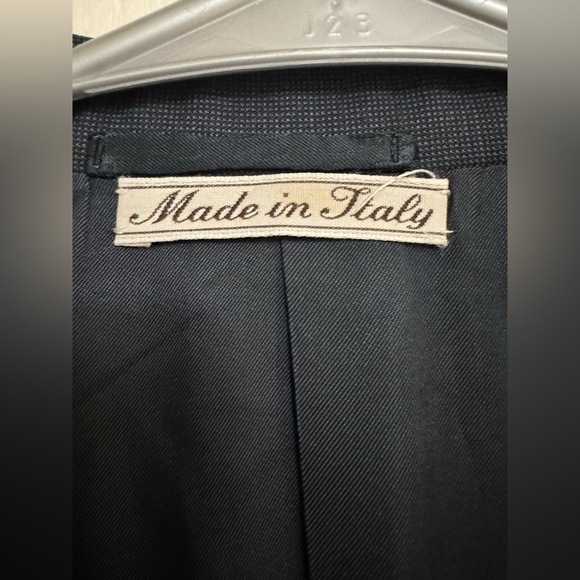Bruno Magli Roma Blazer | Made in Italy | 100% Wool Super 100’s | Navy Size 44 L - Picture 3 of 11